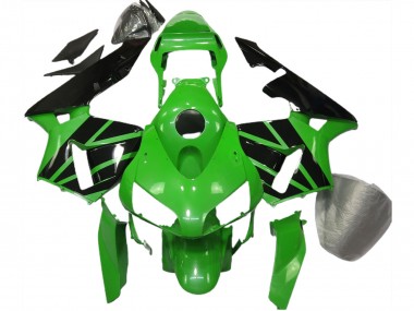 2003-2004 Green Black No Decals Honda CBR600RR Motorcycle Fairings