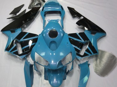 2003-2004 Light Blue & Gloss Black Honda CBR600RR Motorcycle Fairings