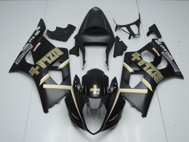 2003-2004 Matte Black Rizla Suzuki GSXR 1000 Motorcycle Fairings