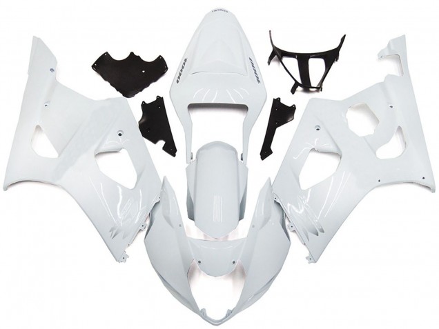 2003-2004 Plain Gloss White Style Suzuki GSXR 1000 Motorcycle Fairings