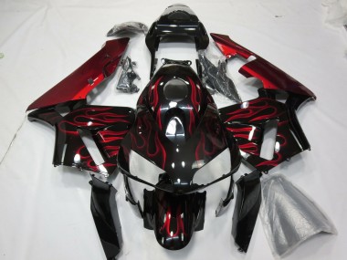 2003-2004 Red Flame Honda CBR600RR Motorcycle Fairings