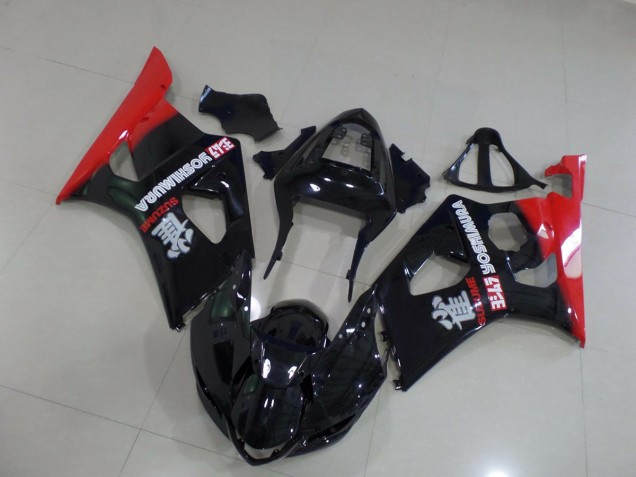 2003-2004 Red and Black Suzuki GSXR 1000 Motorcycle Fairings