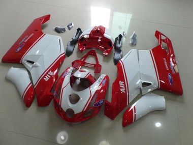 2003-2004 Red and White Ducati Ducati 749 999 Motorcycle Fairings