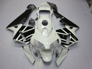 2003-2004 White & Black OEM Honda CBR600RR Motorcycle Fairings