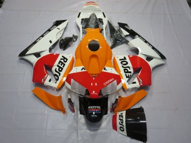2003-2004 White Orange Repsol Honda CBR600RR Motorcycle Fairings
