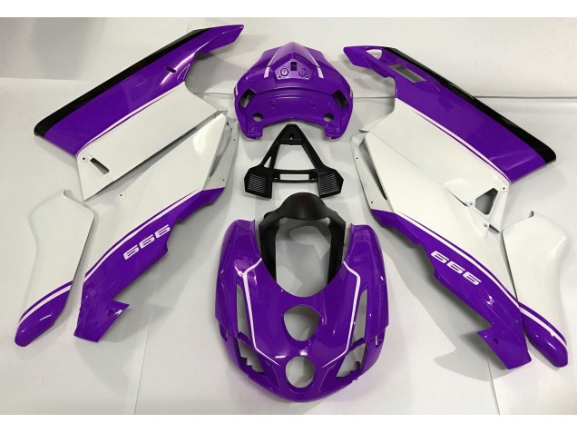 2003-2004 White Purple and Black Ducati Ducati 749 999 Motorcycle Fairings