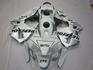 2003-2004 White Silver Repsol Honda CBR600RR Motorcycle Fairings
