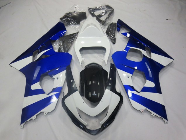 2004-2005 Blue White OEM Style Suzuki GSXR 600-750 Motorcycle Fairings