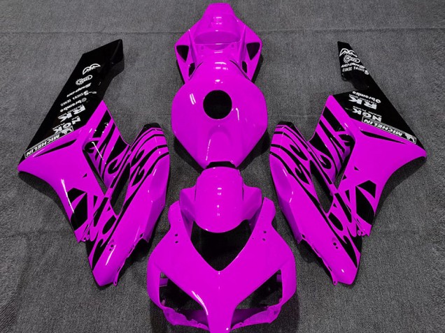 2004-2005 Gloss Pink Flame Honda CBR1000RR Motorcycle Fairings