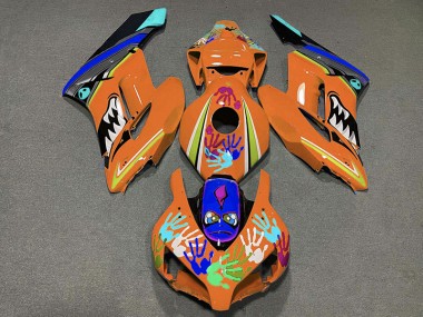 2004-2005 Orange Shark Honda CBR1000RR Motorcycle Fairings