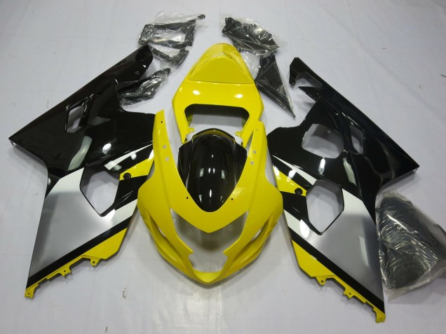 2004-2005 Yellow OEM Style Suzuki GSXR 600-750 Motorcycle Fairings