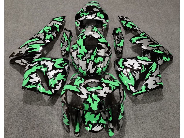 2005-2006 Camo & LIGHT GREEN Honda CBR600RR Motorcycle Fairings