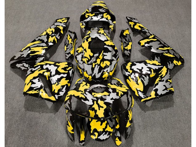 2005-2006 Camo & YELLOW Honda CBR600RR Motorcycle Fairings