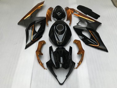 2005-2006 Gloss Black & Bronze Suzuki GSXR 1000 Motorcycle Fairings