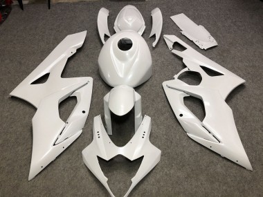 2005-2006 Gloss White Plain Suzuki GSXR 1000 Motorcycle Fairings