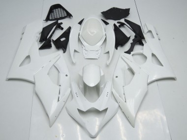 2005-2006 Gloss White Suzuki GSXR 1000 Motorcycle Fairings