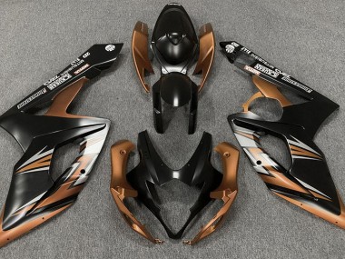 2005-2006 Matte Black and Bronze Suzuki GSXR 1000 Motorcycle Fairings