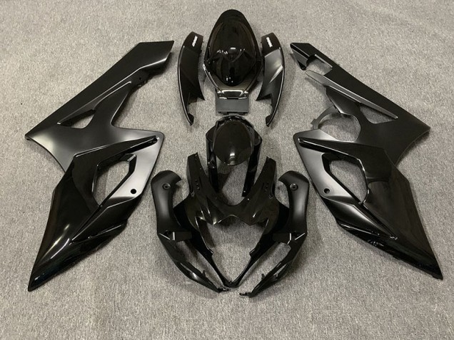 2005-2006 Matte Black and Gloss Black Suzuki GSXR 1000 Motorcycle Fairings