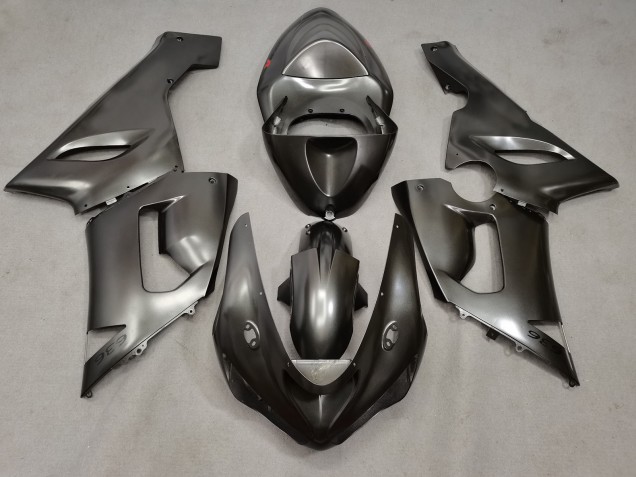 2005-2006 Metal Silver Kawasaki ZX6R Motorcycle Fairings