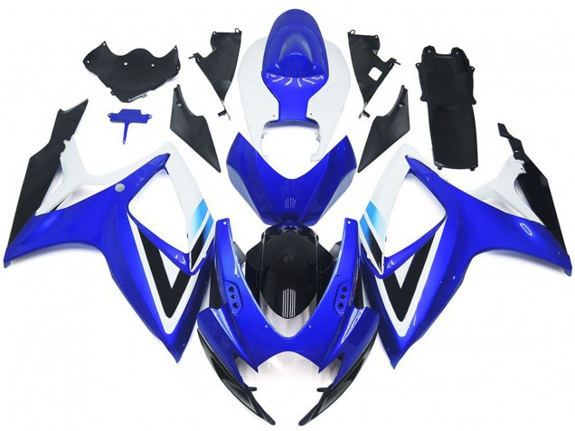 2006-2007 Deep Blue and Light Blue OEM Style Suzuki GSXR 600-750 Motorcycle Fairings