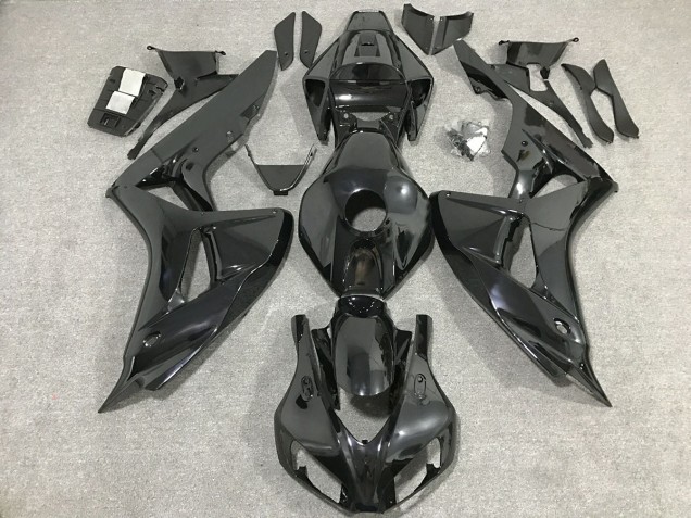 2006-2007 Gloss Black Honda CBR1000RR Motorcycle Fairings