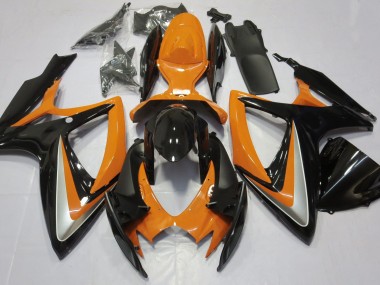 2006-2007 Gloss Orange Debadged Suzuki GSXR 600-750 Motorcycle Fairings
