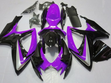 2006-2007 Gloss Purple Debadged Suzuki GSXR 600-750 Motorcycle Fairings
