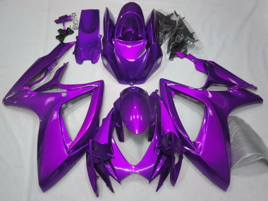 2006-2007 Gloss Purple Plain Suzuki GSXR 600-750 Motorcycle Fairings