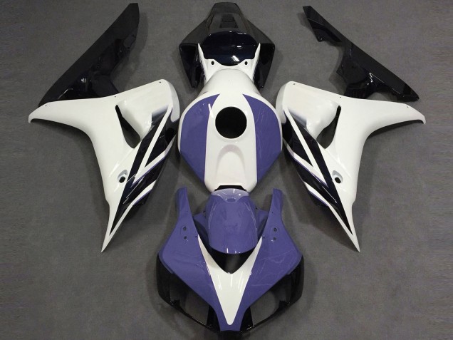 2006-2007 Gloss White Blue and Black Honda CBR1000RR Motorcycle Fairings
