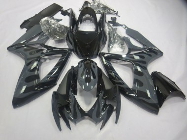 2006-2007 Grey Flame Suzuki GSXR 600-750 Motorcycle Fairings
