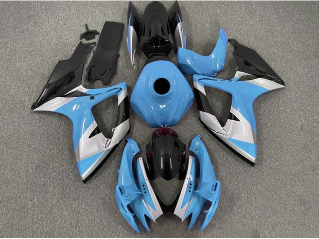 2006-2007 Light Blue Design Suzuki GSXR 600-750 Motorcycle Fairings