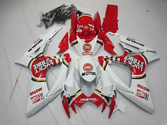 2006-2007 Lucky Strike Suzuki GSXR 600-750 Motorcycle Fairings
