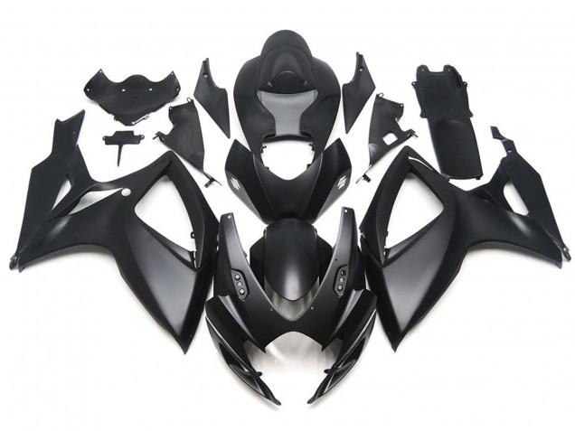 2006-2007 Matte Black OEM Custom Style Suzuki GSXR 600-750 Motorcycle Fairings