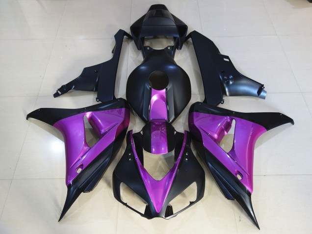 2006-2007 Matte Black Purple Honda CBR1000RR Motorcycle Fairings