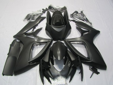 2006-2007 Matte Black Suzuki GSXR 600-750 Motorcycle Fairings