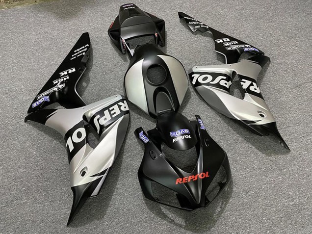 2006-2007 Matte Silver Repsol Honda CBR1000RR Motorcycle Fairings