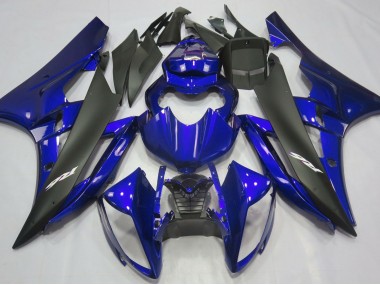 2006-2007 Metallic Blue & Black Yamaha R6 Motorcycle Fairings