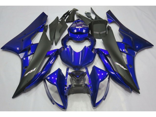 2006-2007 Metallic Blue & Black Yamaha R6 Motorcycle Fairings