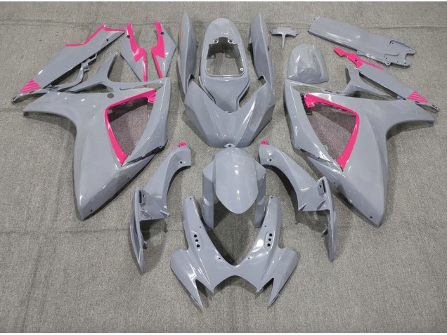 2006-2007 Nardo and Pink Trim Suzuki GSXR 600-750 Motorcycle Fairings