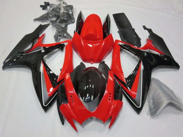 2006-2007 OEM Style Red Suzuki GSXR 600-750 Motorcycle Fairings