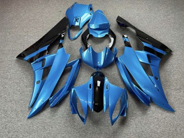 2006-2007 Sky Blue and Black Yamaha R6 Motorcycle Fairings
