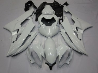 2006-2007 White Gloss Yamaha R6 Motorcycle Fairings