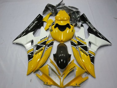 2006-2007 Yellow Motul OEM Style Yamaha R6 Motorcycle Fairings