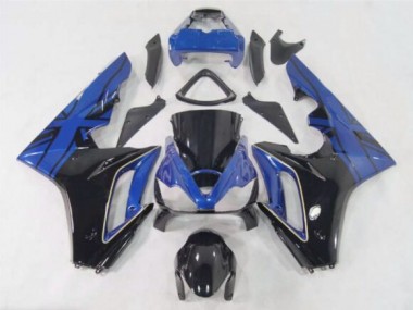 2006-2008 Blue Flag / Black Triumph Daytona 675 Motorcycle Fairings