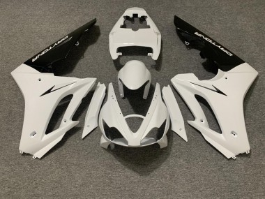 2006-2008 Gloss White and Black Triumph Daytona 675 Motorcycle Fairings