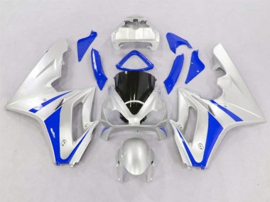 2006-2008 Silver and Blue Triumph Daytona 675 Motorcycle Fairings