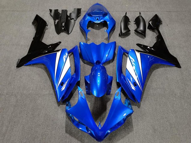 2007-2008 Blue White and Black Yamaha R1 Motorcycle Fairings