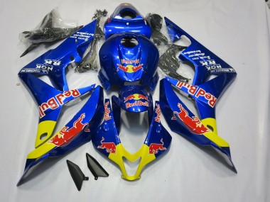 2007-2008 Deep Blue Red Bull Honda CBR600RR Motorcycle Fairings