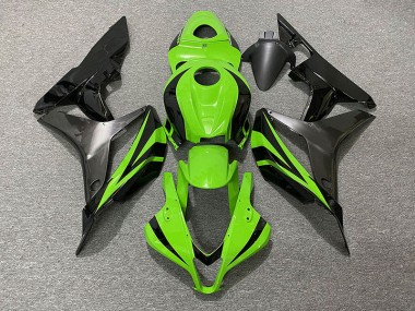 2007-2008 Electric Green OEM Style & Grey Honda CBR600RR Motorcycle Fairings