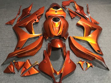2007-2008 Flat Orange Honda CBR600RR Motorcycle Fairings